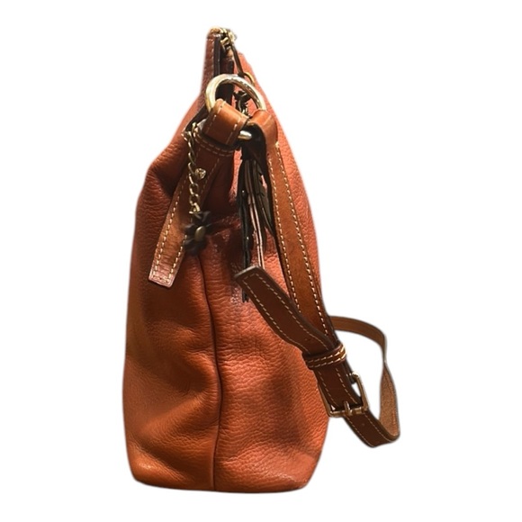 Dooney & Bourke Leather Crossbody Bag With Charms Terracotta - Picture 7 of 15